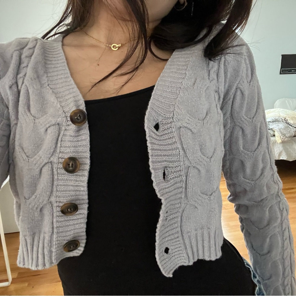 Mini light purple cardigan
